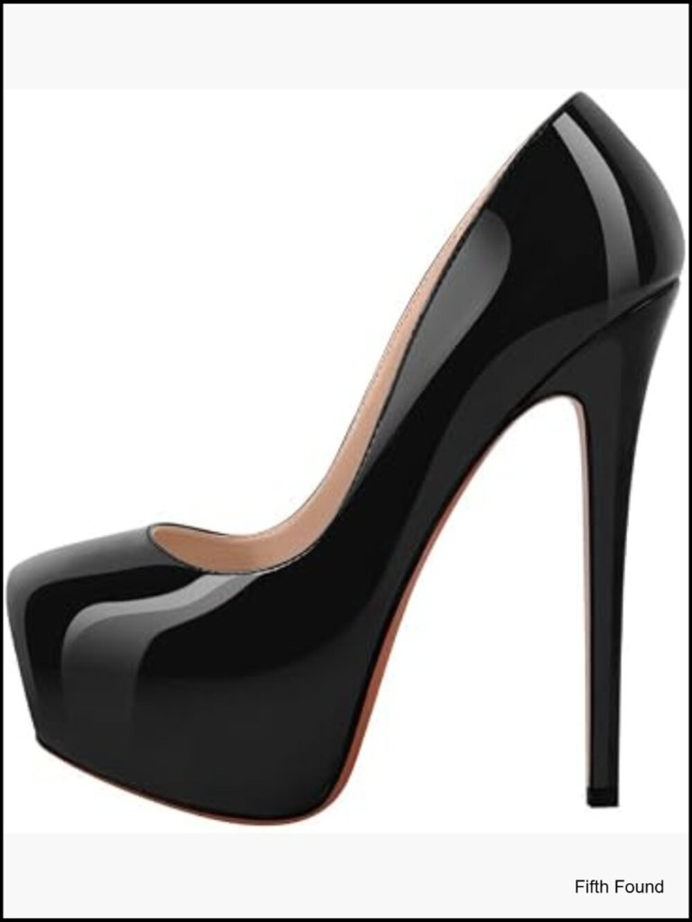 Double Platform Stiletto High Heel Pumps - 6.3 Inch Heels